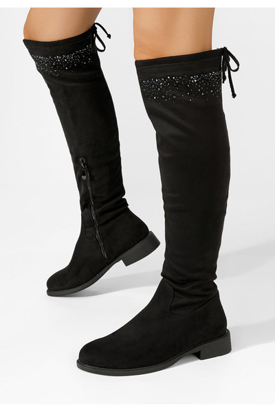 B T Shoes Ψηλές μπότες mic Maile Μαύρα