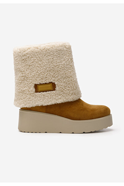 B T Shoes Camelové dámské zimní boty Galtea V2