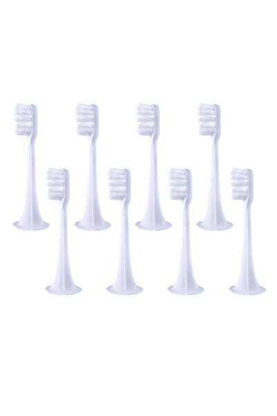 choice2 8 قطع بيضاء، 6/8 قطع، رؤوس فرشاة بديلة لفرشاة الأسنان الكهربائية الصو...