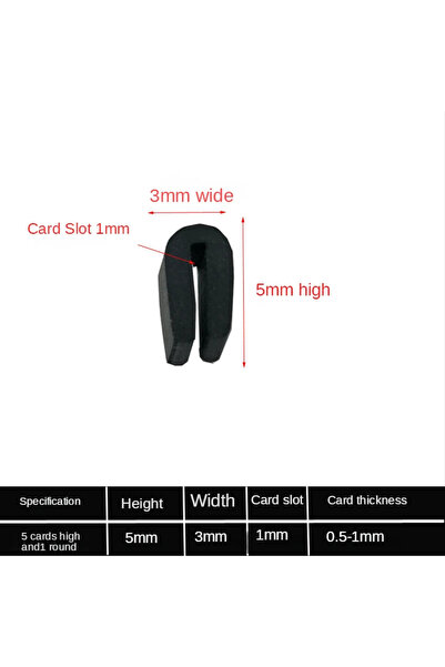 Choice43 20 Meters 1 x 5mm 2/5/10/15/20 Meters Black Edge Strip U Section Ant...