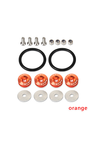 Choice1 Orange JDM Quick Release Fasteners Are Ideal For Front Bumpers, Rear ...