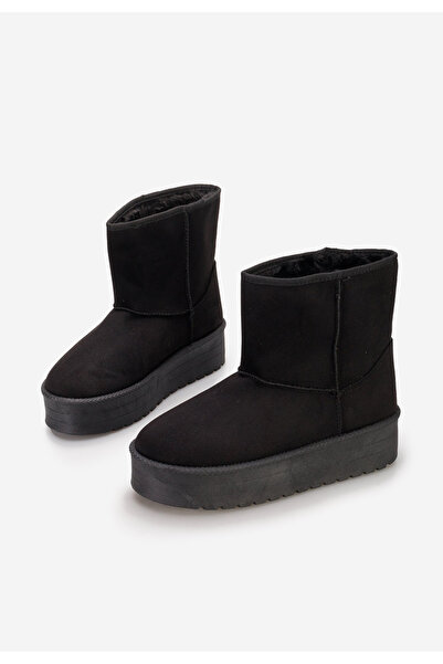 B T Shoes Černé dámské válenky Chrisia