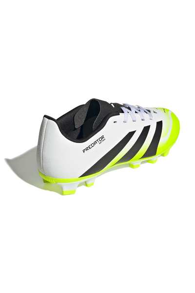 adidas Predator Club Fg/Mg J Pantofi de fotbal albi pentru copii JH8868