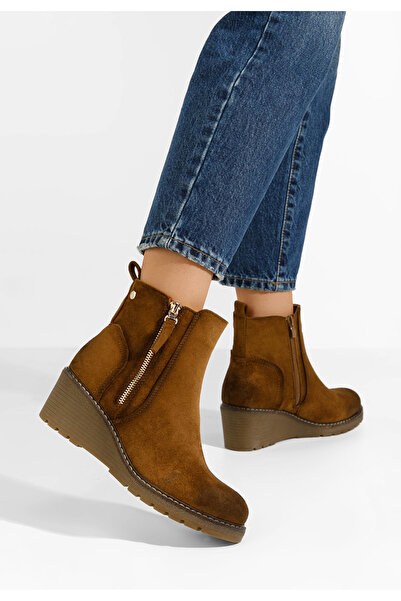 B T Shoes Μποτακια πλατφορμεσ Odores V2 ταμπά