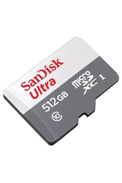 SanDisk Memory Card, 512GB, Grey and White