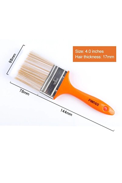 Choice3 4 inch Home Improvement Wall Paint Brush PET Soft Bristle Durable Cle...