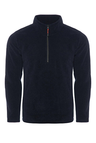 COMBİNE MİCHAİL Erkek Yarım Fermuar Kışlık Laci Polar Ceket