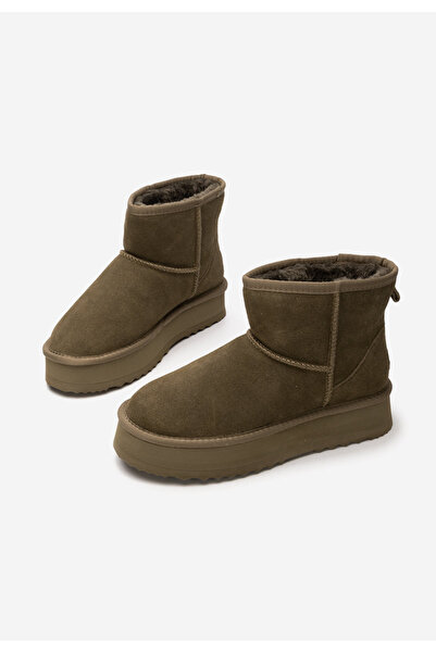 B T Shoes Zelené dámské válenky Elvera