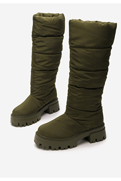 B T Shoes Γυναικείες Μπότες Χιονιού Peppa πρασινο