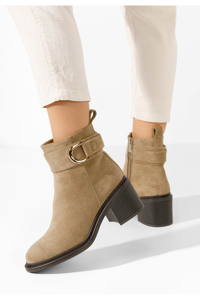 B T Shoes Γυναικεία Μποτάκια Driana V3 χακι