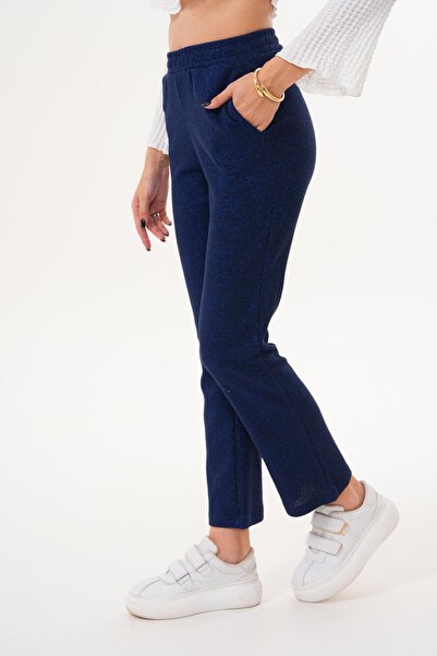 ŞİMAL Kadın Sim Detaylı Bol Paça Pantolon 255082 -