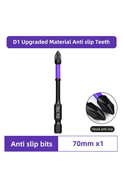 Choice6 قطعة واحدة 70 مم، 6 قطع من رؤوس مفكات مغناطيسية قوية ومطورة ذات صلابة...