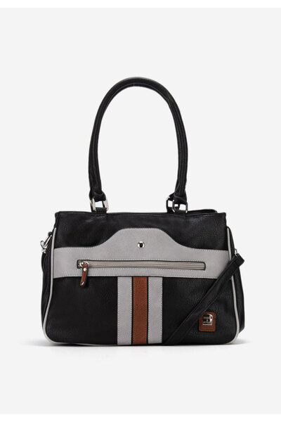 B T Shoes Tmavě modré rukojeť kabelky Moriena