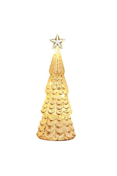 OEM Christmas Decoration, Tree Model with Star, Glass, Lights, 3 AA Batteries, 24 x 8 cm, Au