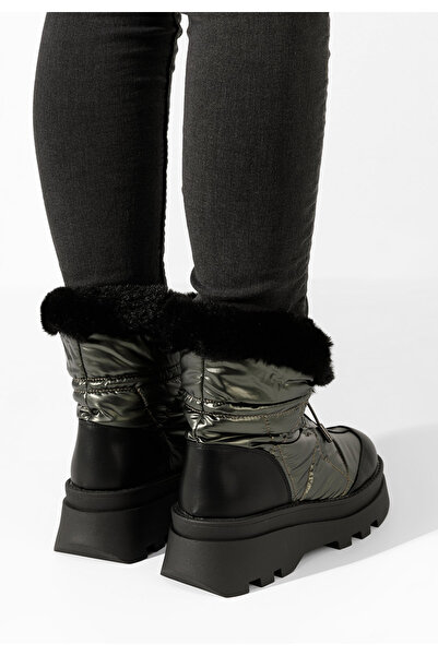 B T Shoes Χειμερινά Αρβυλάκια γυναικείες Denova πρασινο