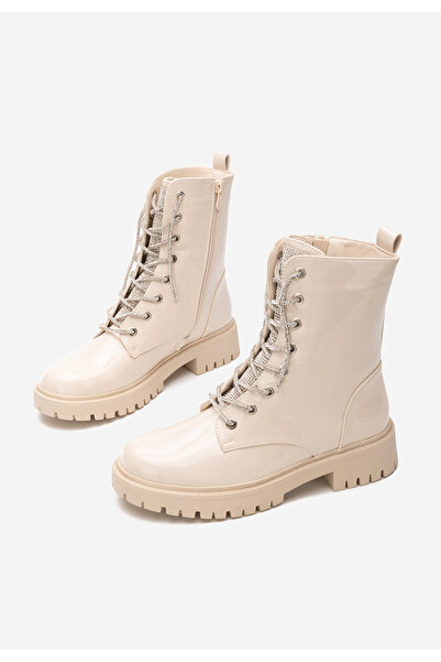 B T Shoes Αρβυλάκια γυναικεία Diedra V2 μπεζ