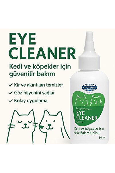 Biyoteknik Biyo-Dermacure Eye Cleaner Kedi ve Köpekler Için Göz Bakım Ürünü 5...