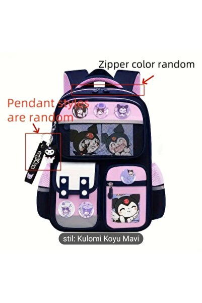 SANRIO Kuromi Bel Destekli Büyük Boy Çocuk Okul Çantası