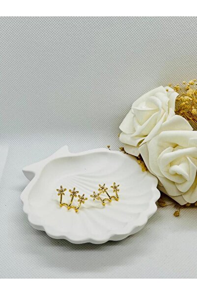 GenelTedarik Çelik Gold Galaksi 3 Yıldız Küpe