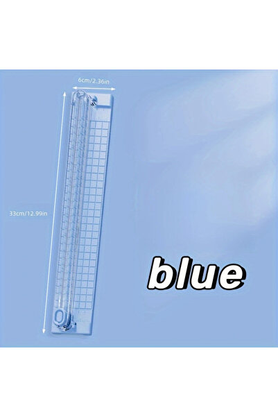 choice2 قاطع ورق محمول أزرق اللون، قطعة واحدة، مقاس A3/A4، لقص الورق بسهولة ف...