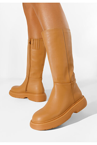 B T Shoes Cizme dama camel Cayenne