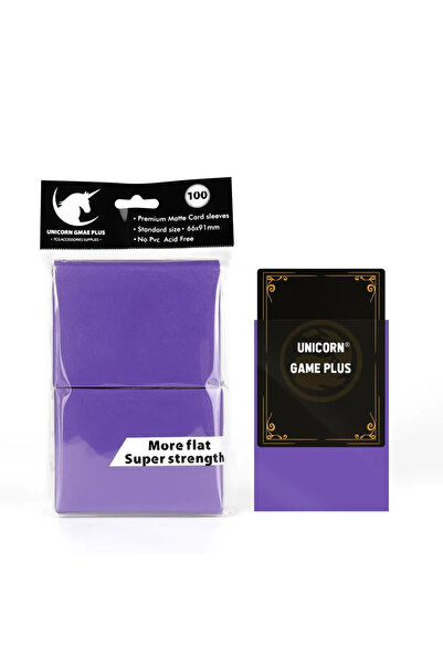Choice11 Purple 100PCS 66x91mm Matte Standard Size Card Sleeves TCG Trading C...