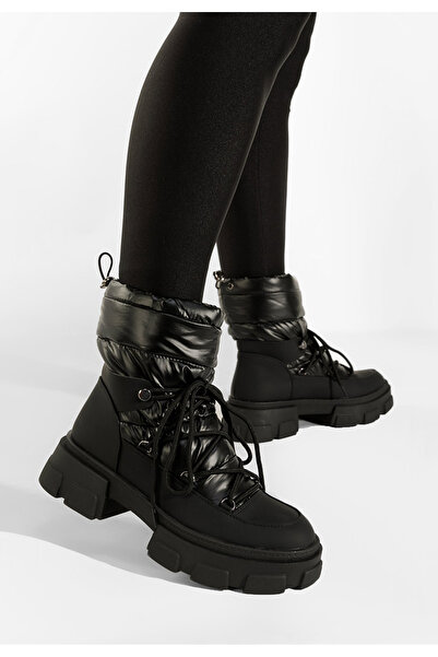 B T Shoes Čierne dámske snehule Izbora