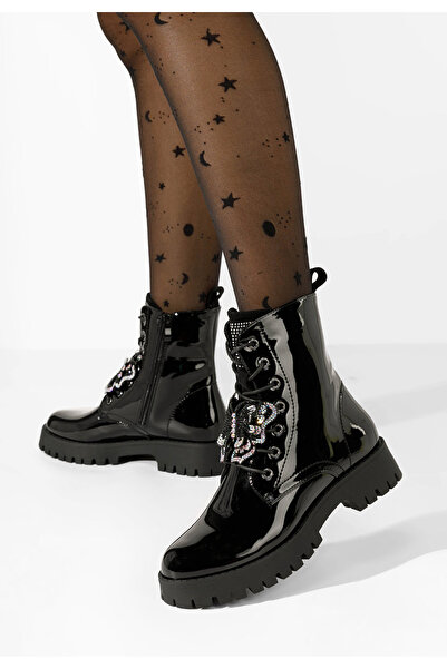 B T Shoes Αρβυλάκια γυναικεία Claudine μαύρα