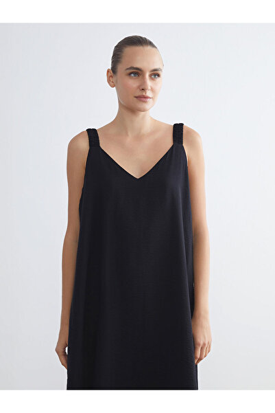 LC Waikiki Sparkling Choices from Shining Store |   V-Neck Strap A-Line Dress
