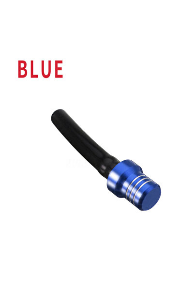 Choice Blue Motorcycle Gas Fuel Cap Single Way Valves Vent Breather Hoses Tub...