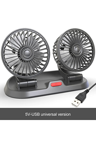 Choice5 USB 5V 12V 24V Car Fan Cooling Car Fan Dual Head Usb Car Fan 2 Speeds...