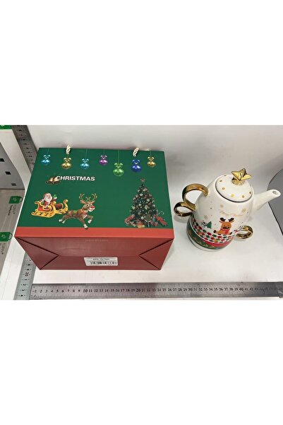 Flippy Tea Set, Flippy, Christmas Theme, Teapot 450 ml, 2 x Cups 250 ml, Ceramic, Reindeer Model Merry Chri