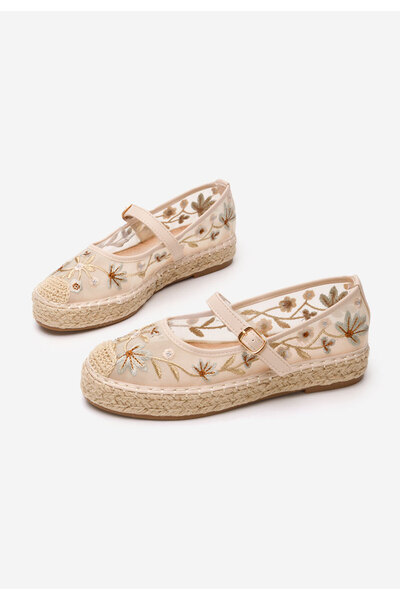 B T Shoes Women's Meaghan beige espadrilles