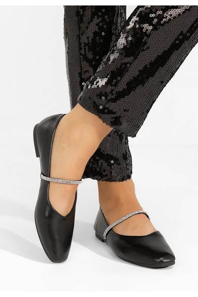 B T Shoes Černé dámské baleríny Leann