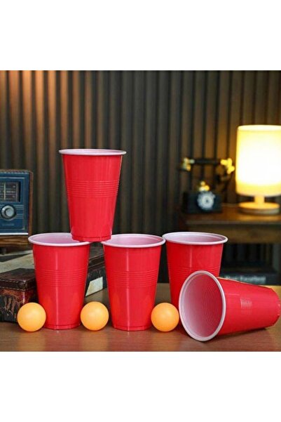 Flippy BEER PONG Game, Flippy, 24 Tennis Balls, 24 Reusable Cups, Blue Orange