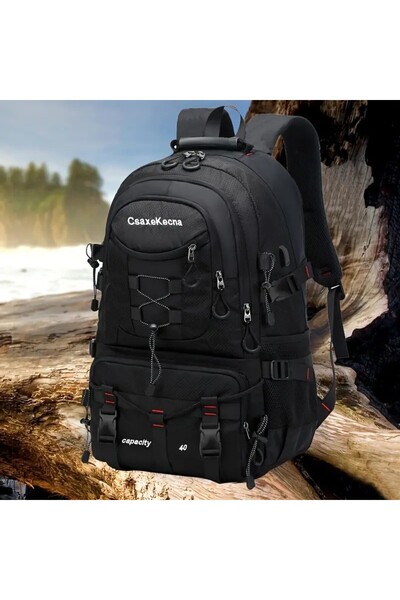 Flippy Multifunctional Hiking Backpack, Flippy, 36-55 L Capacity, Waterproof, USB Charging Slot, Adjustable