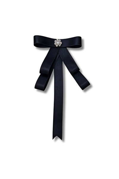 pegu baby collection siyah saten taşlı broş okul,iş, Yaka Broş,yaka çiçeği, y...