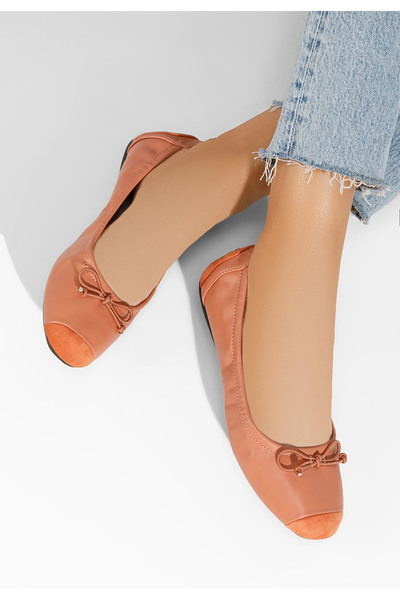 B T Shoes Růžové dámské baleríny Amania V2