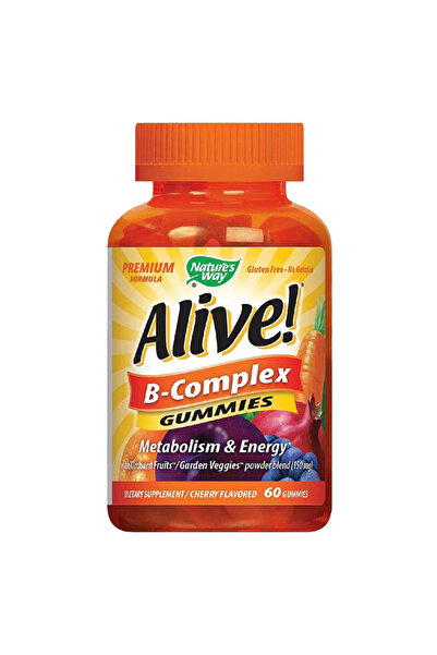 Nature's Way حلوى جيلاتينية غنية بفيتامين ب، 60 قطعة