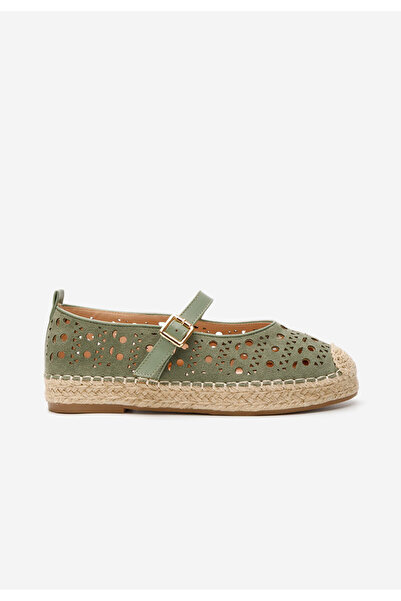 B T Shoes Mitsue women's green espadrilles
