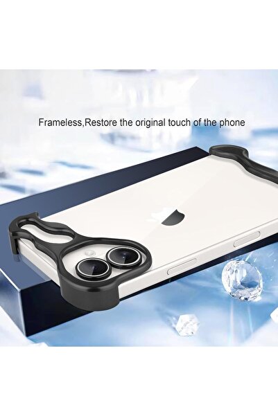 Flippy Metal Case for iPhone 16 (Flippy) - Corner & Camera Protection, Alloy, Shockproof, Black