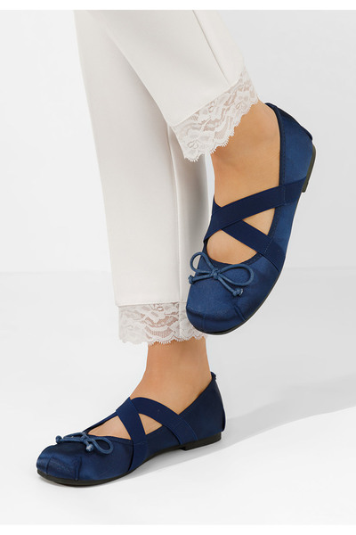 B T Shoes Modré dámské baleríny Richelle