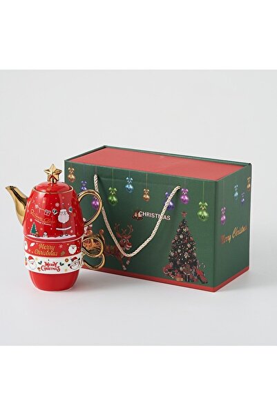Flippy Tea Set, Flippy, Christmas Theme, Teapot 450 ml, 2 x Mugs 250 ml, Ceramic, Reindeer