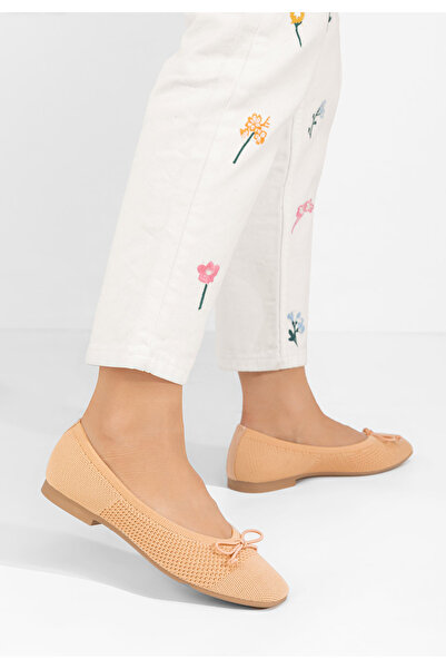 B T Shoes Béžové dámské baleríny Barrie