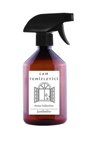 junibeliw Çok Amaçlı Amber Plastik Şişe Boş Şişe Sprey CAM Temizleyici Fıs fı...