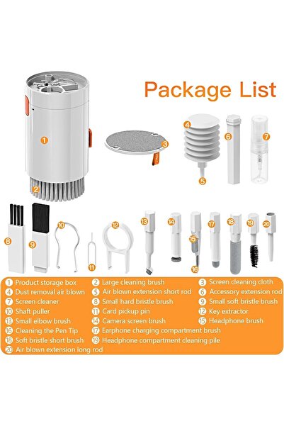 ON Electronics Laptop Screen Keyboard Cleaning Kit, 20 in 1 Electronic Cleaning Brush Tool Kit