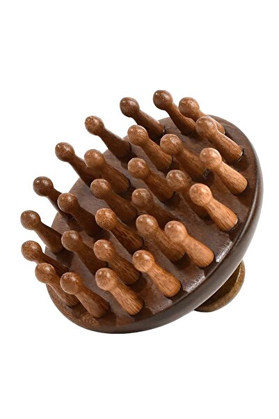 Sorendy Дерев'яний гребінець для масажу шкіри голови Натуральна щітка-гребіне...