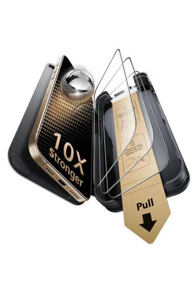 ESR [Pachet 3 x] Folie sticla iPhone 17 Pro Corning UltraFit, διαφανές