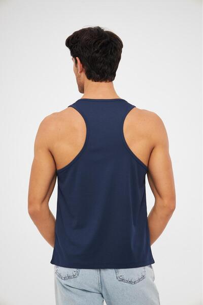 YÜKSEL IŞIK Men's Sports Tank Top with Print Detail, Pack of 2