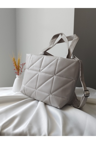 VivazzaLuxe Women's Leather Quilted Pattern Zippered Casual Medium Size Hand and Shoulder Bag